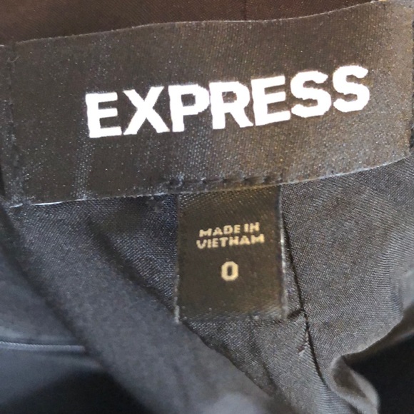 Express dark grey seamed pencil skirt, size 0 - Picture 3 of 3